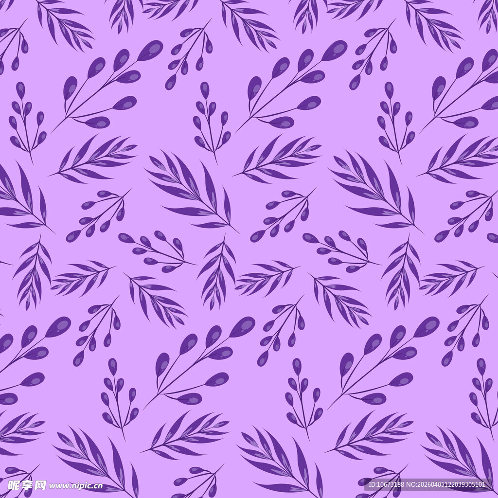 简约叶子图案背景