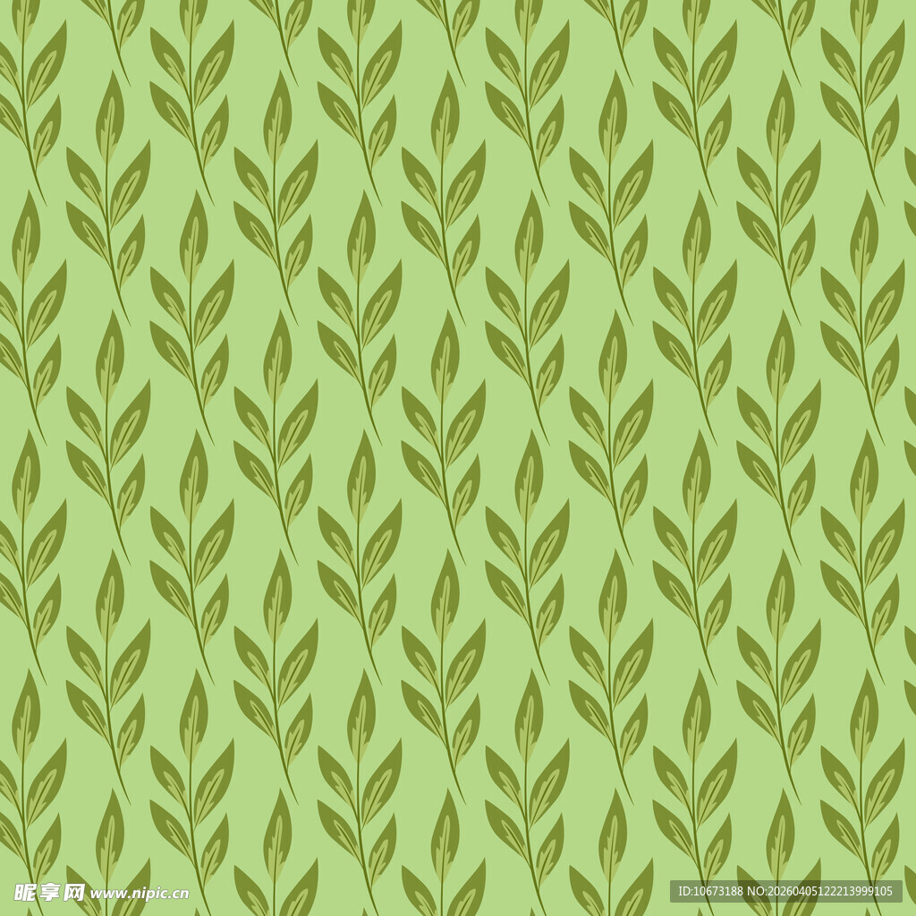 简约叶子图案背景