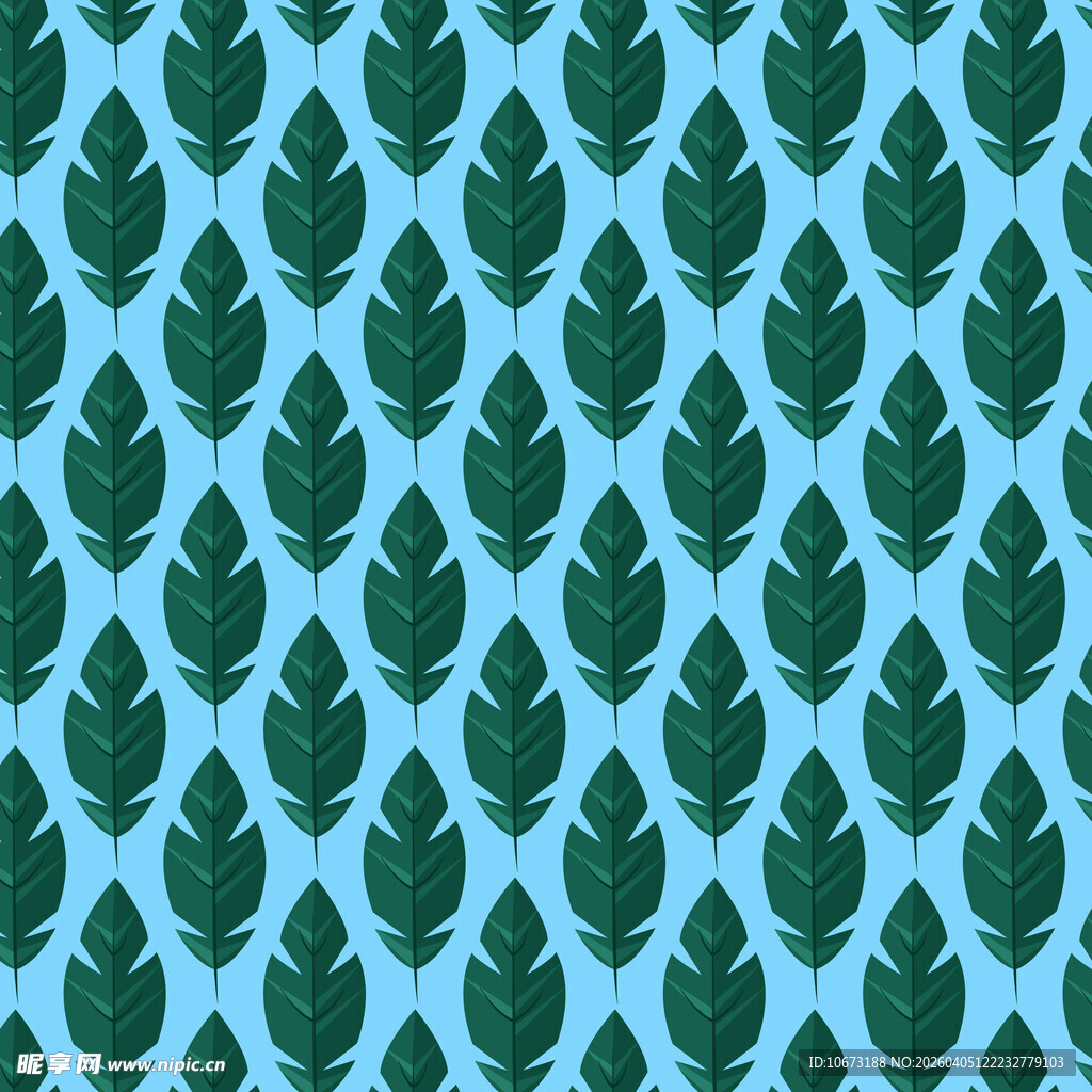 简约叶子图案背景