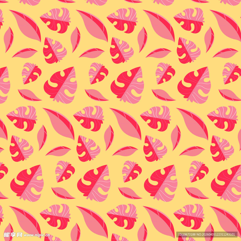 简约叶子图案背景