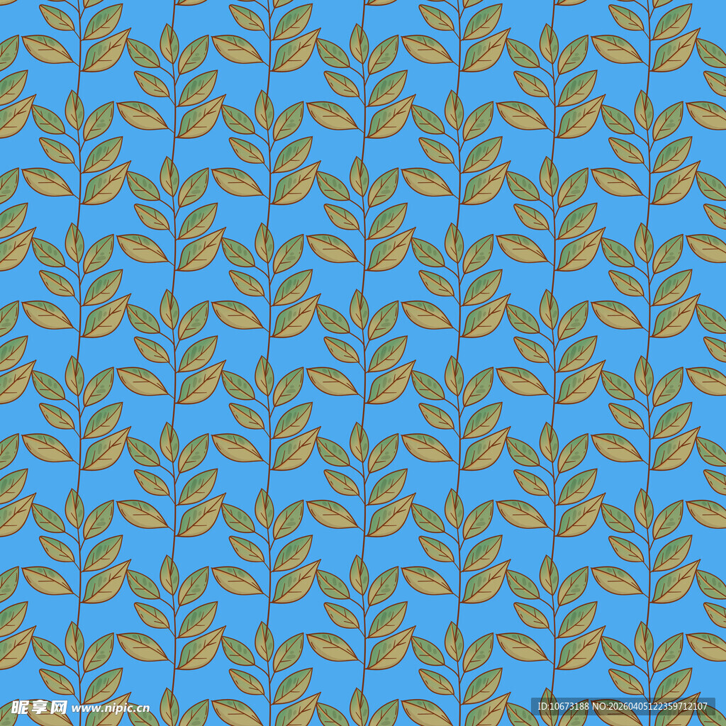 简约叶子图案背景