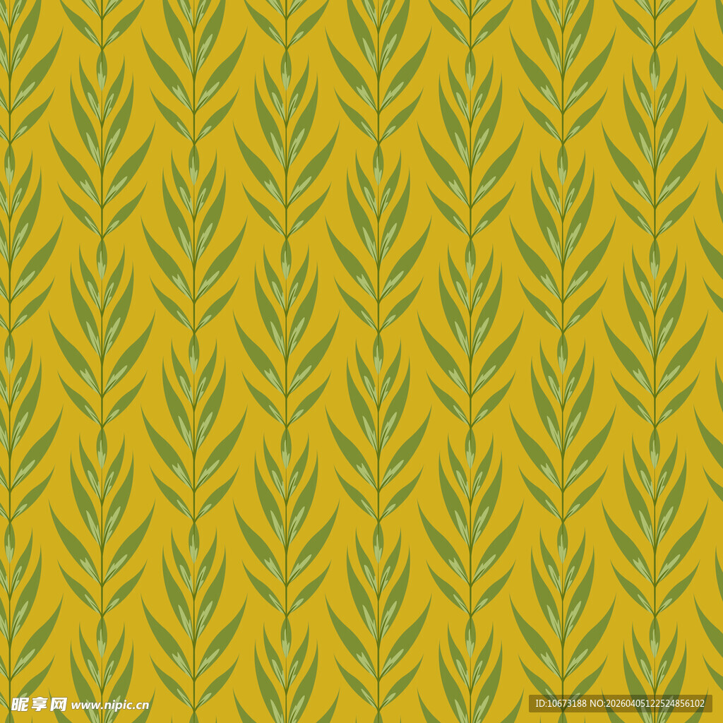 简约叶子图案背景