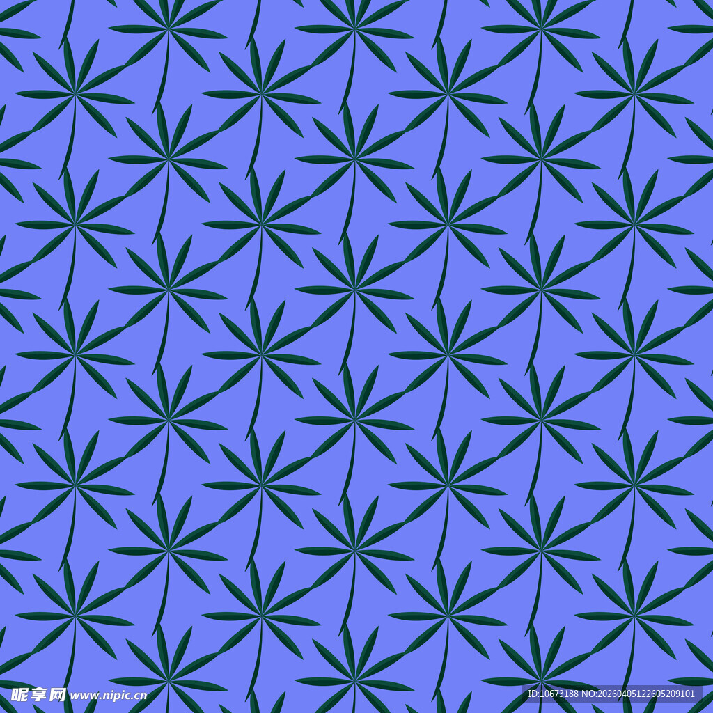 简约叶子图案背景