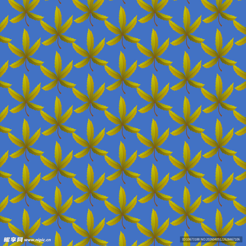 简约叶子图案背景