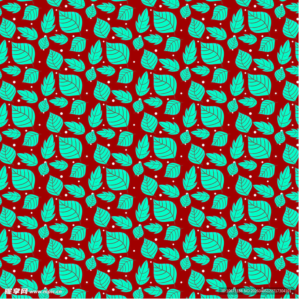 简约叶子图案背景