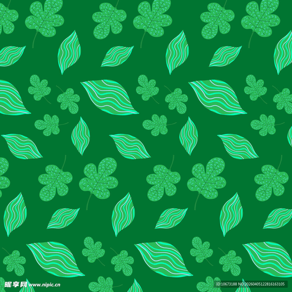 简约叶子图案背景