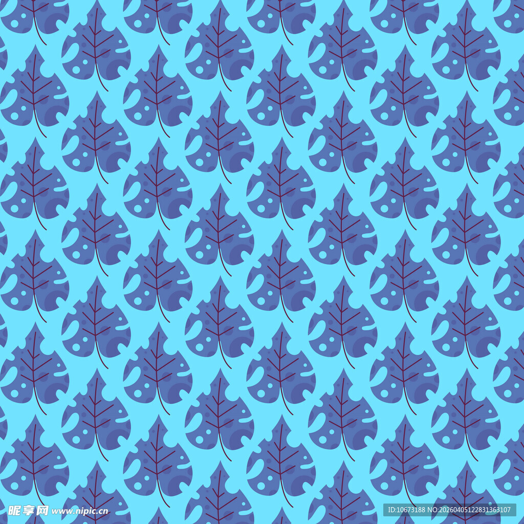 简约叶子图案背景