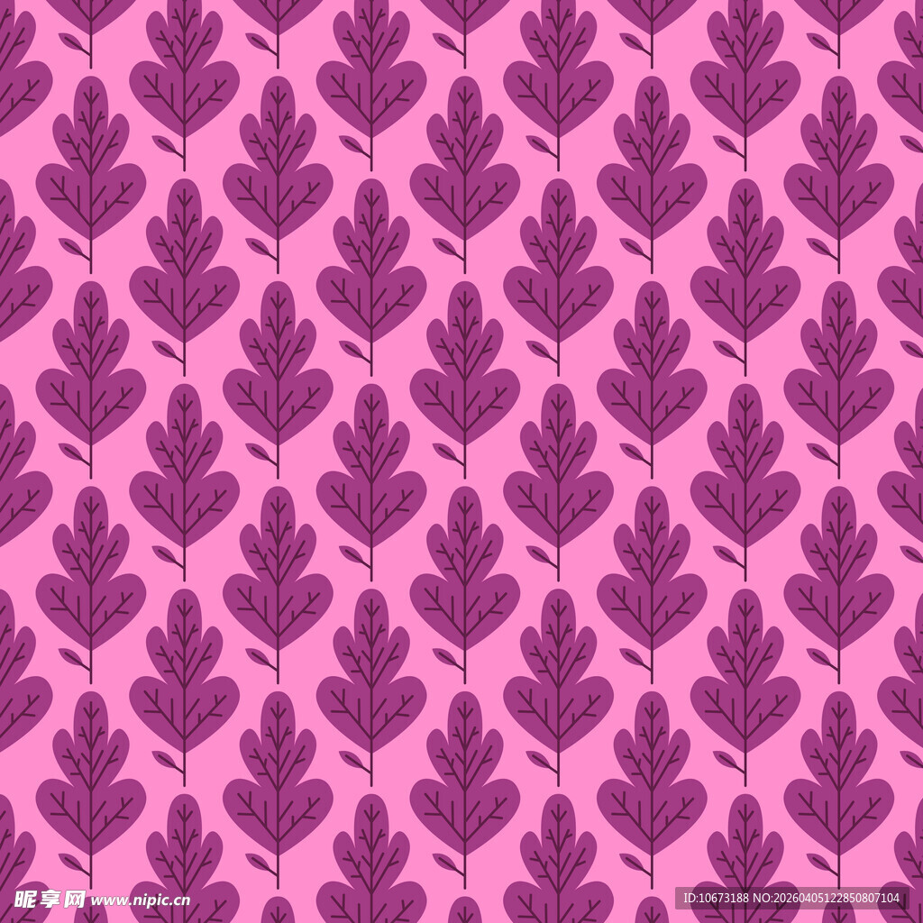 简约叶子图案背景