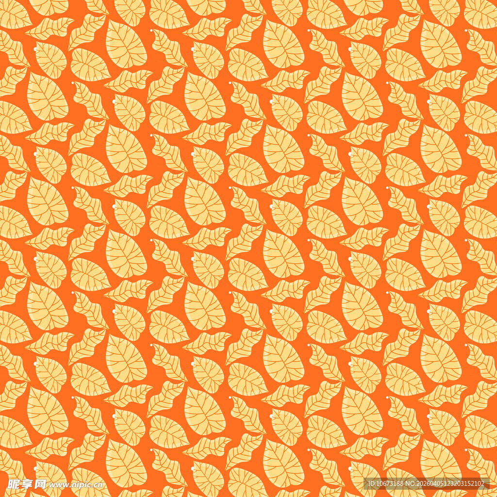 简约叶子图案背景