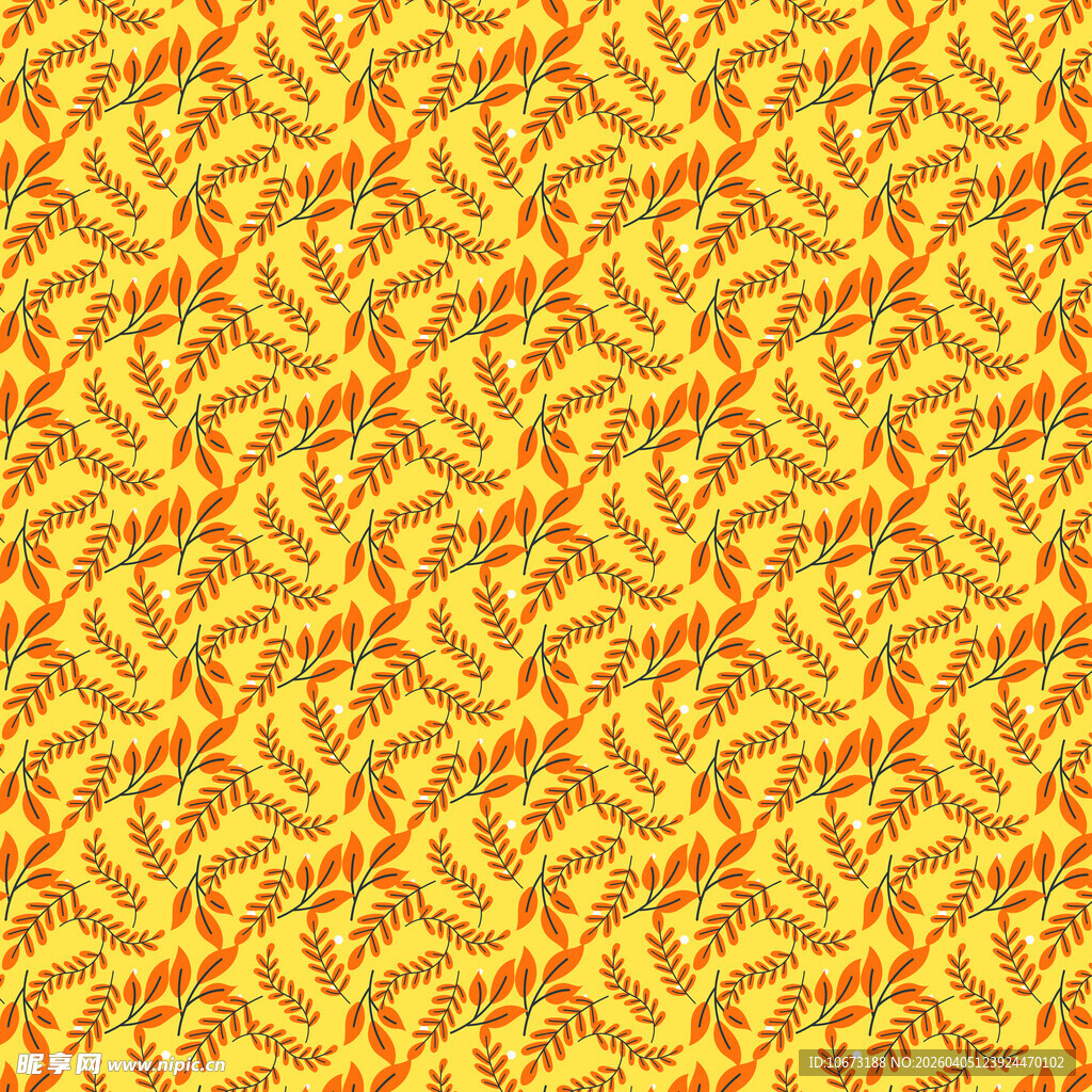 简约叶子图案背景