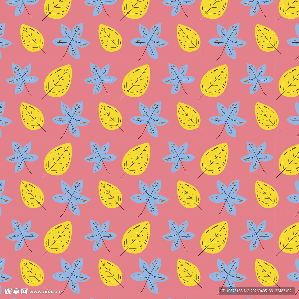 叶子图案背景图片