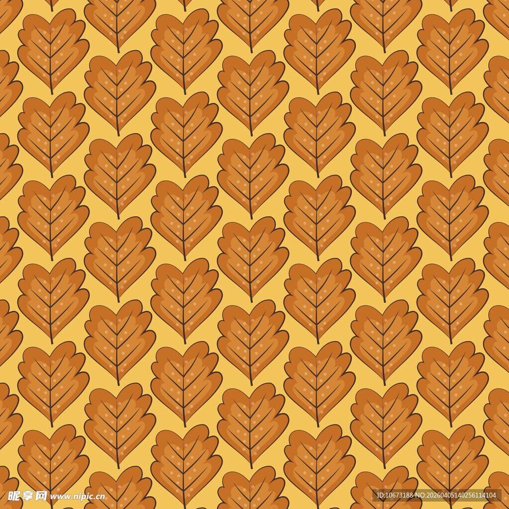 卡通叶子图案背景