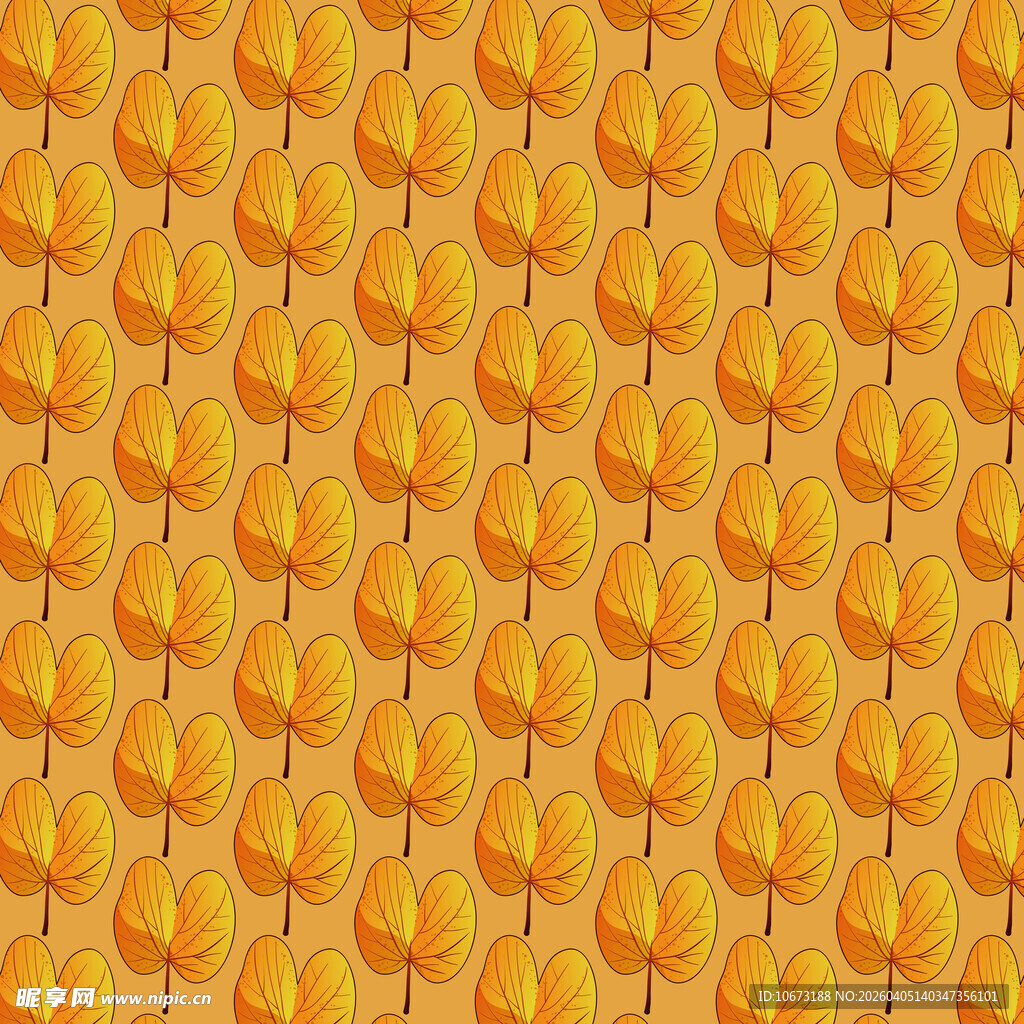 卡通叶子图案背景
