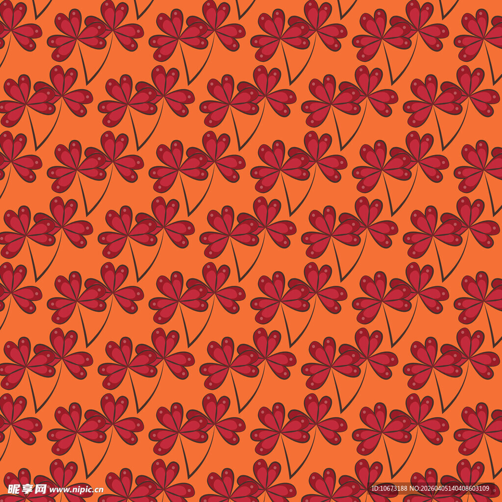 卡通叶子图案背景