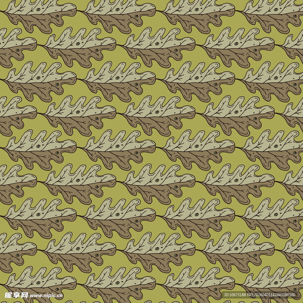 卡通叶子图案背景