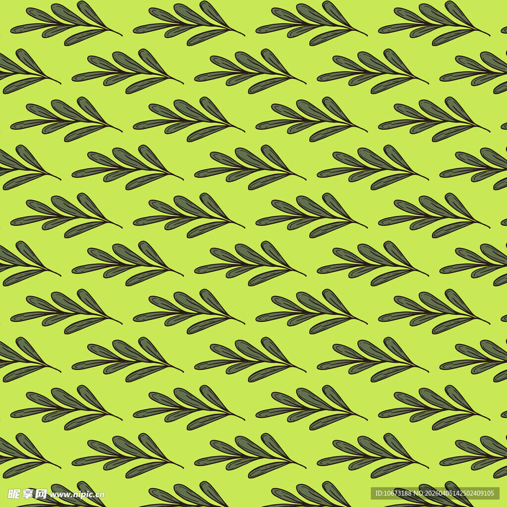 卡通叶子图案背景