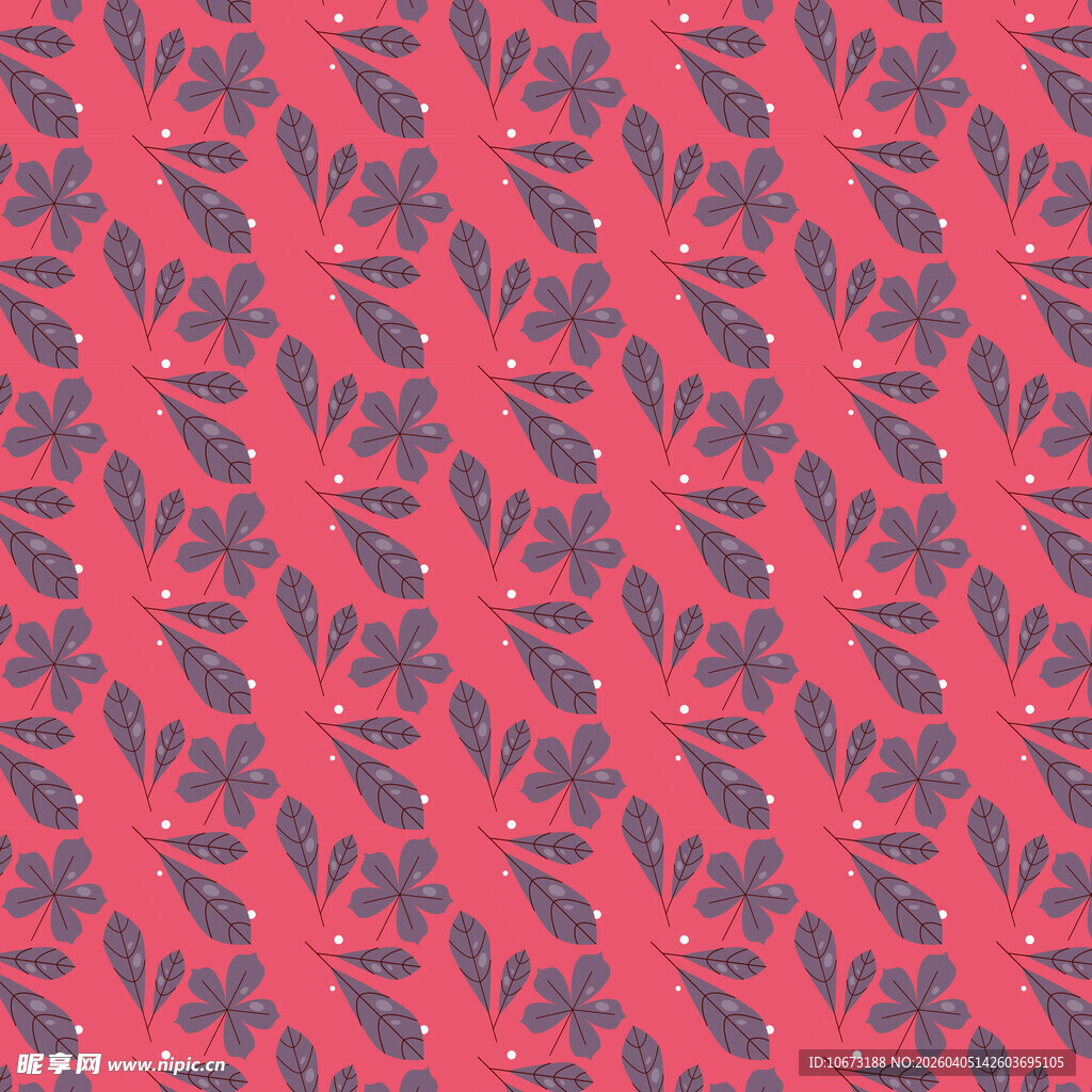 卡通叶子图案背景