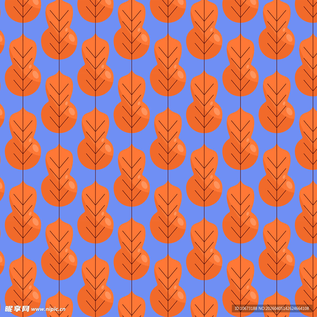 卡通叶子图案背景