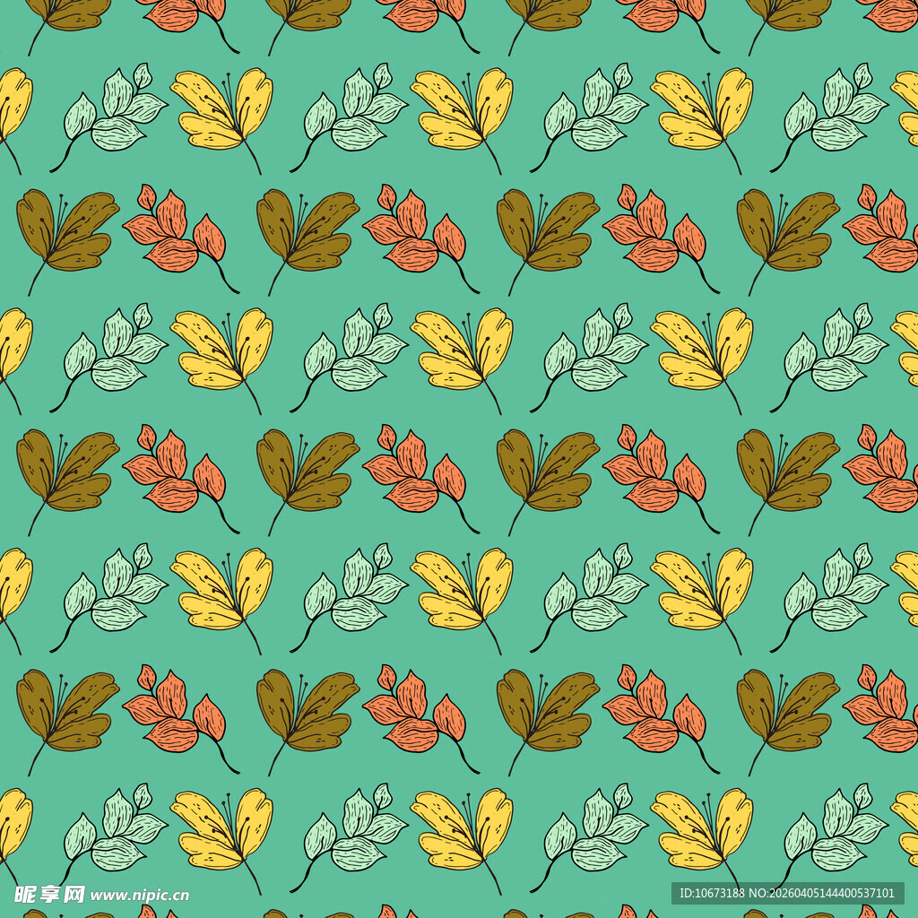 卡通叶子高清背景图片
