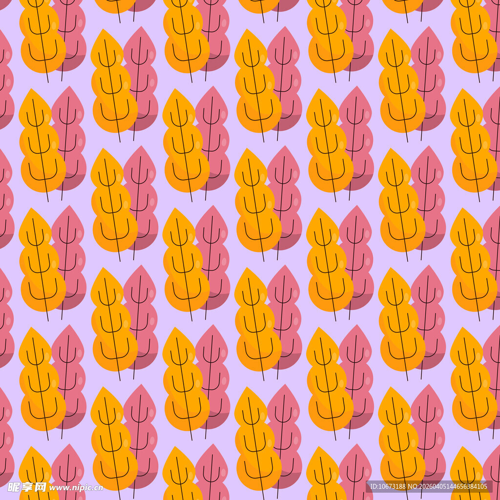 卡通叶子高清背景图片