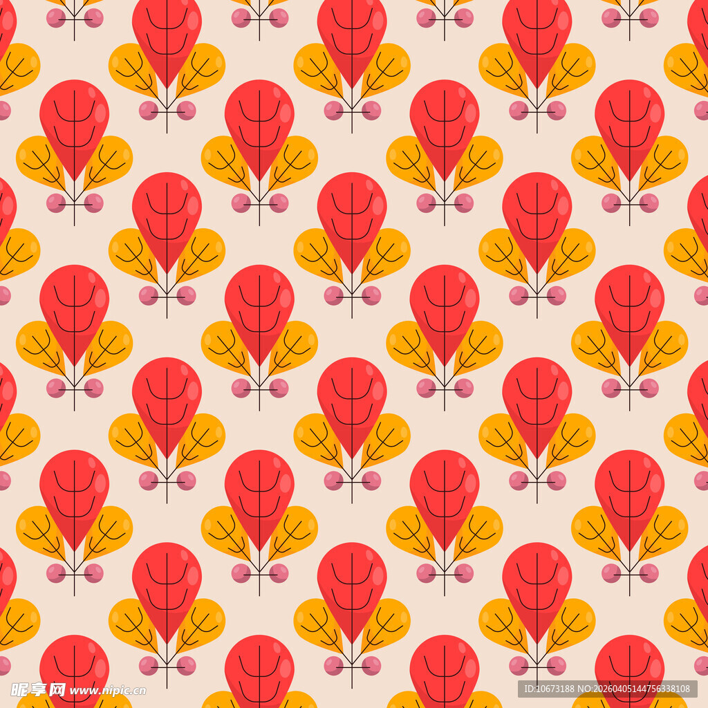 卡通叶子高清背景图片