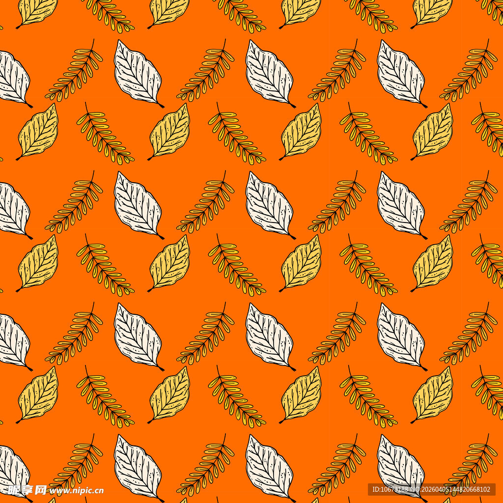 卡通叶子高清背景图片