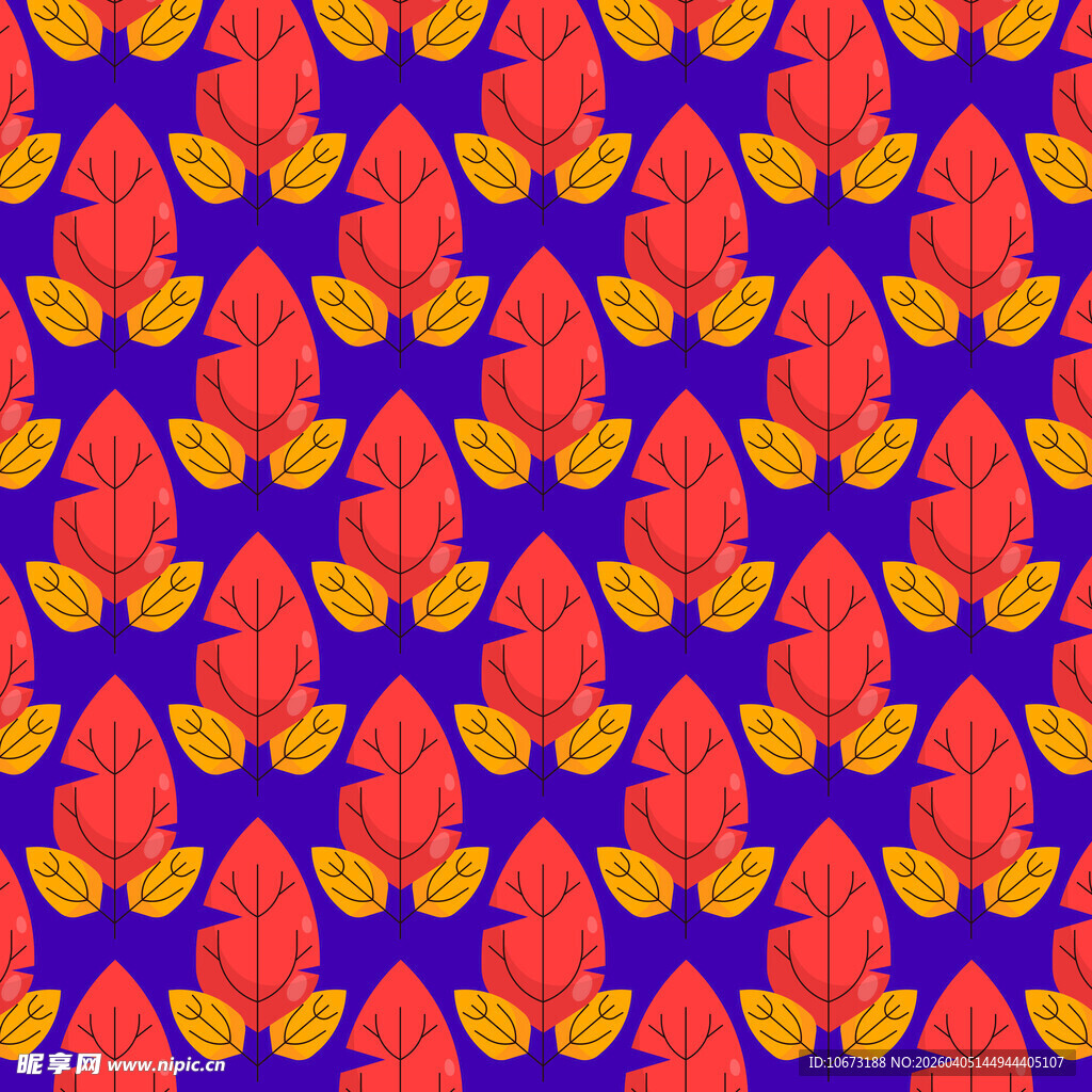 卡通叶子高清背景图片