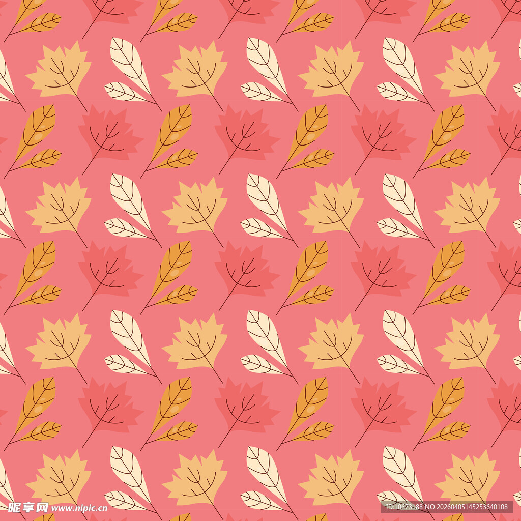 卡通叶子高清背景图片