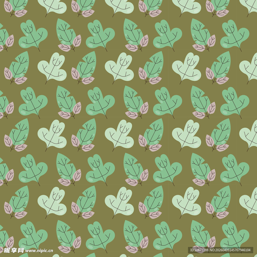 卡通叶子高清背景图片