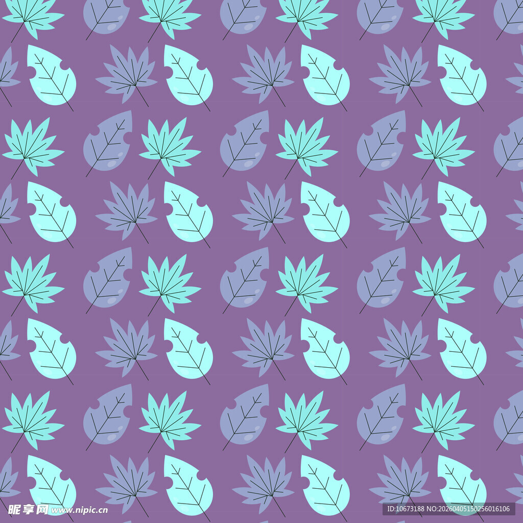 卡通叶子高清背景图片