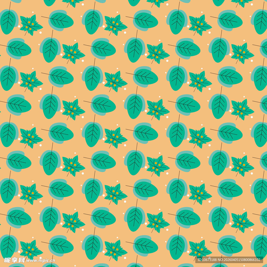 卡通叶子高清背景图片