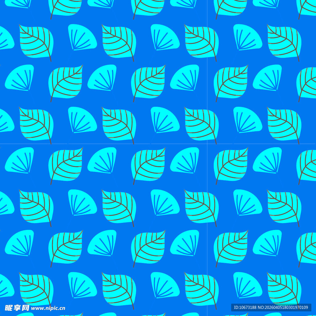 叶子矢量图案背景