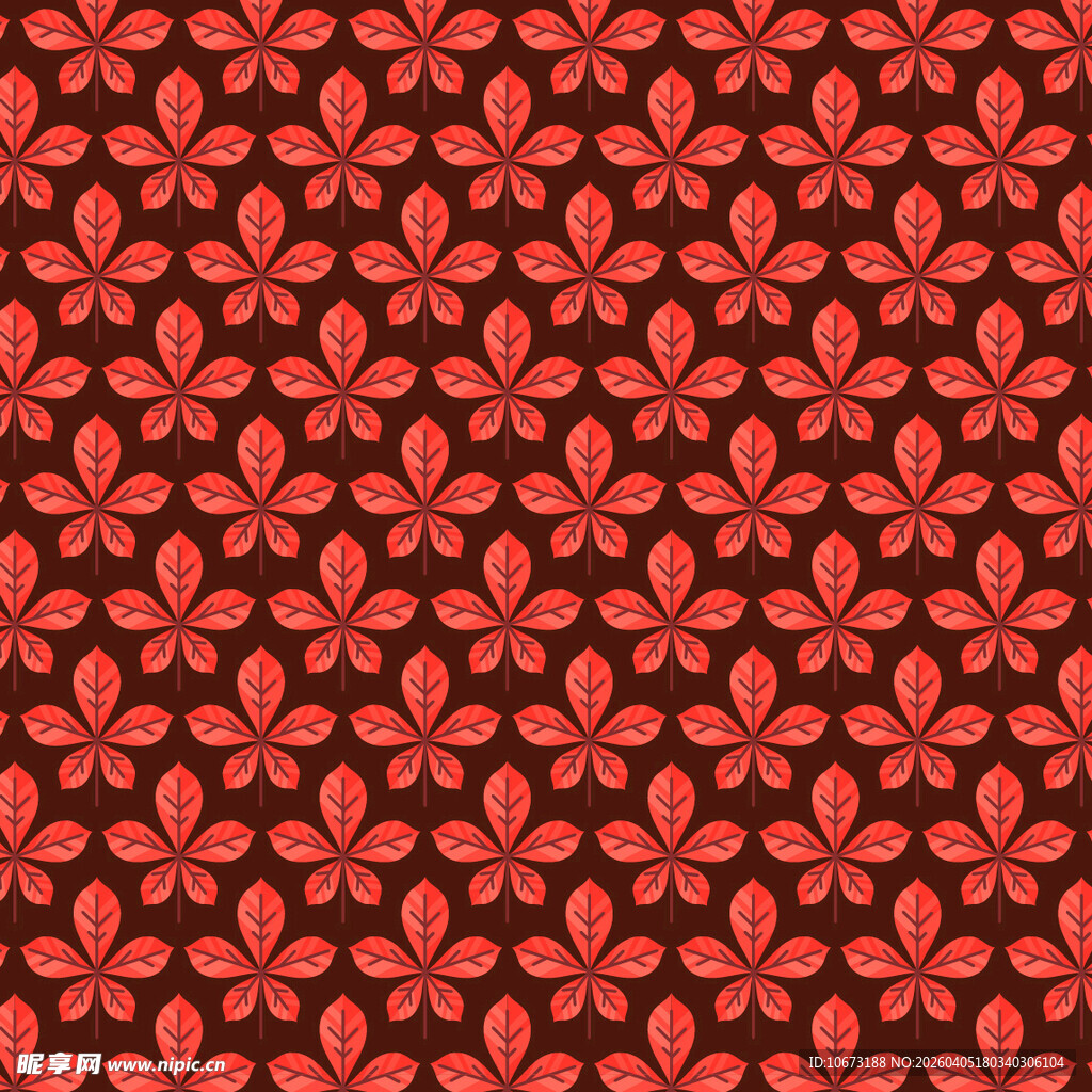 叶子矢量图案背景