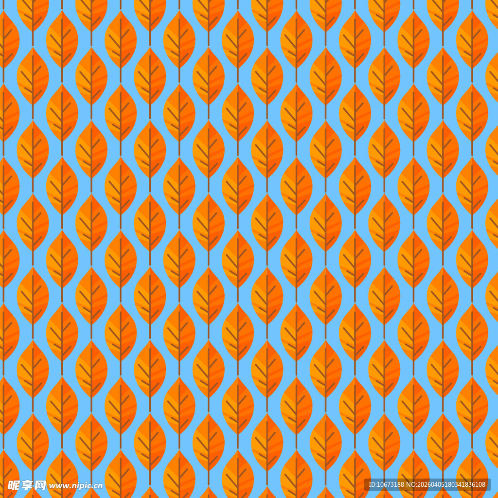 叶子矢量图案背景