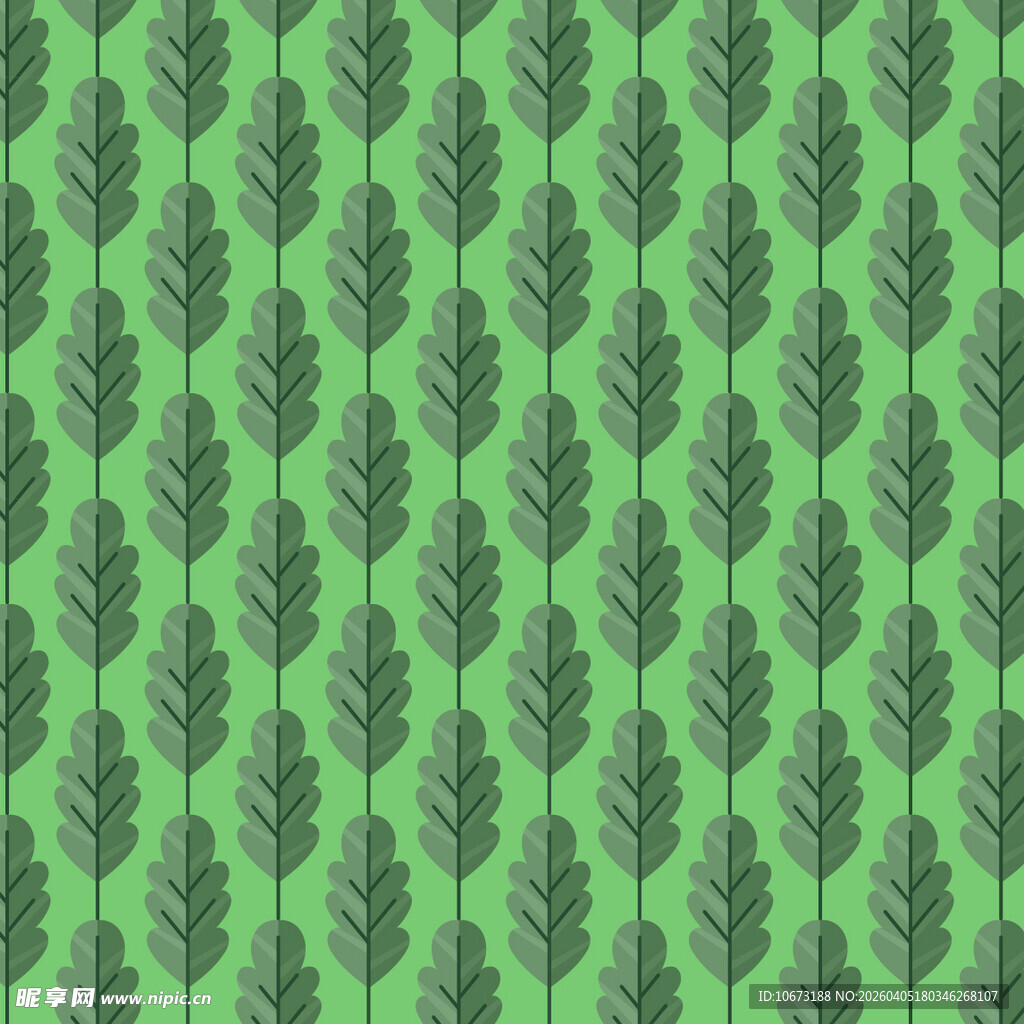 叶子矢量图案背景