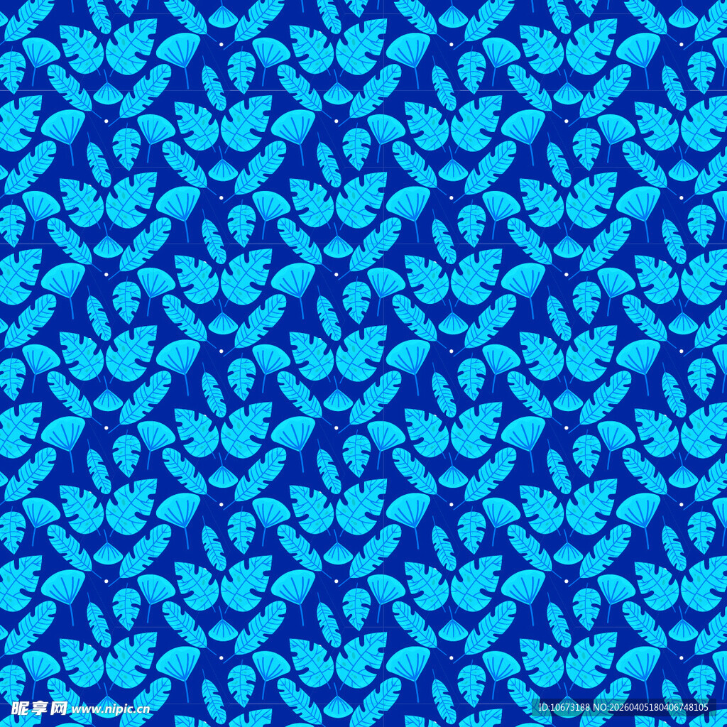 叶子矢量图案背景