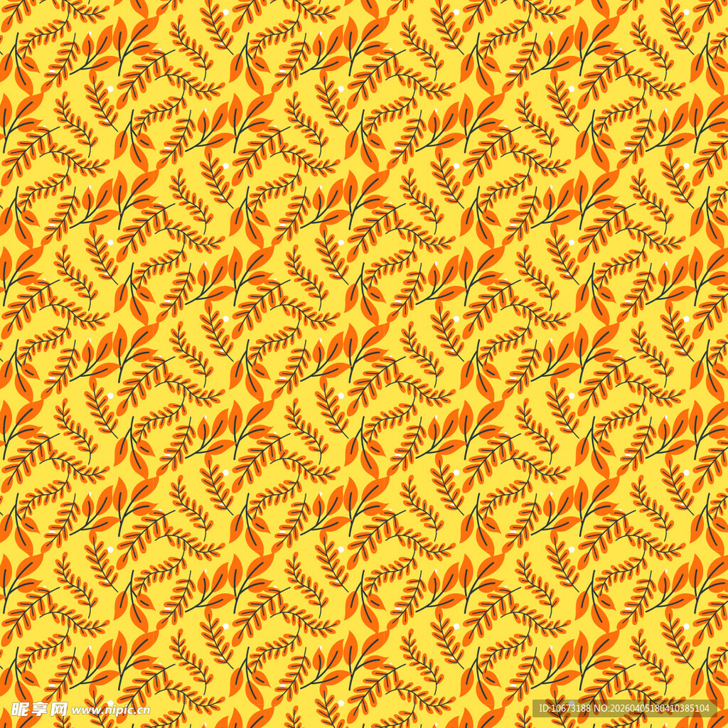 叶子矢量图案背景