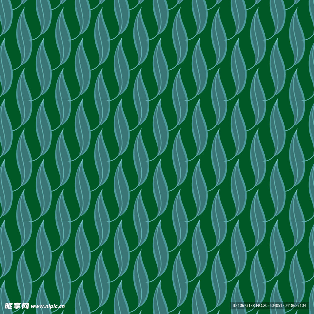 叶子矢量图案背景