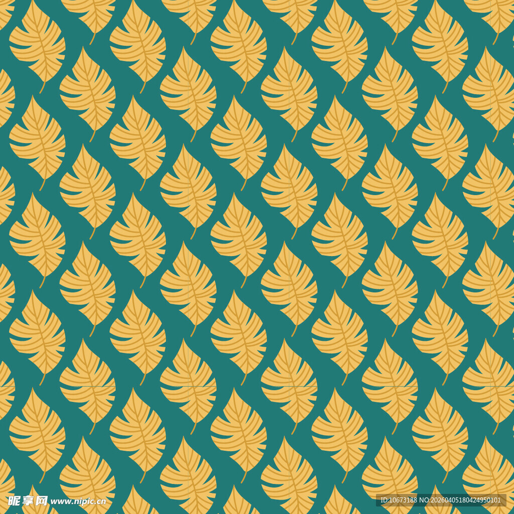 叶子矢量图案背景