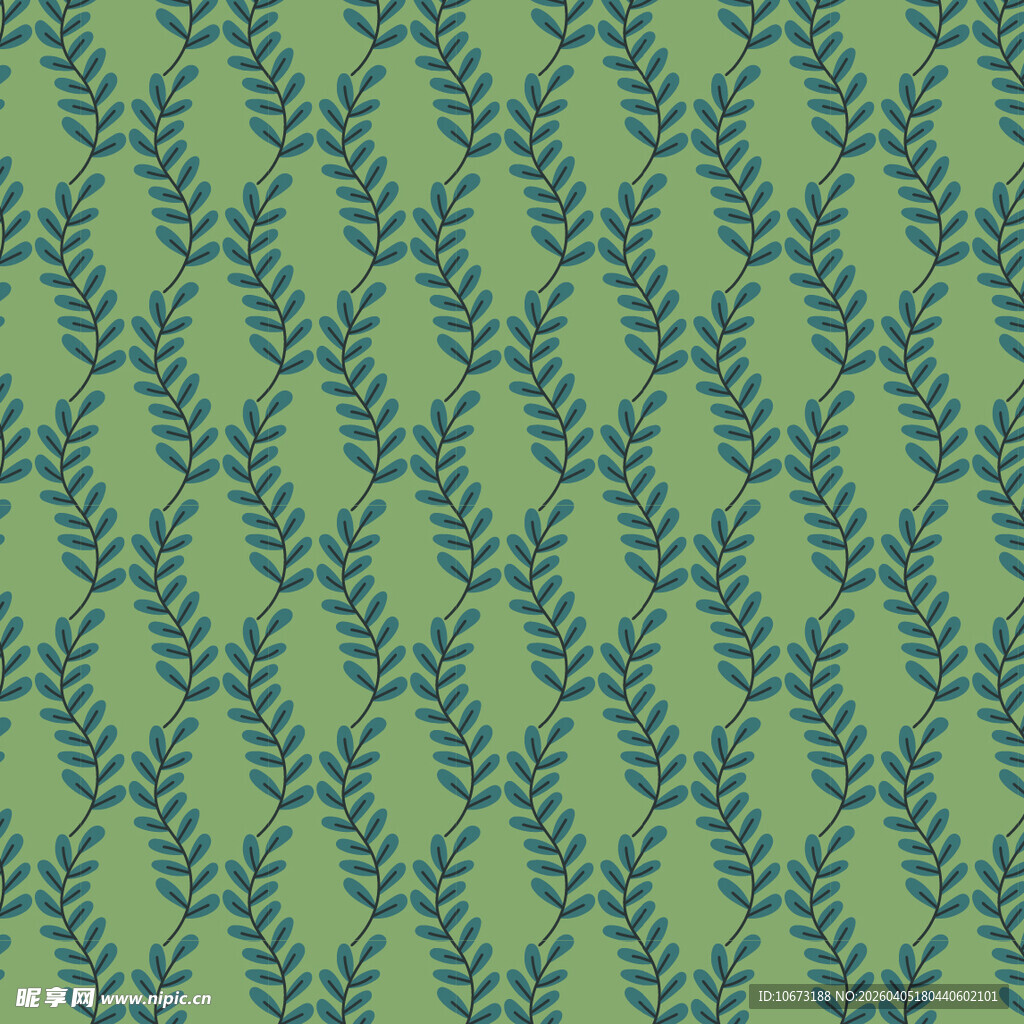 叶子矢量图案背景