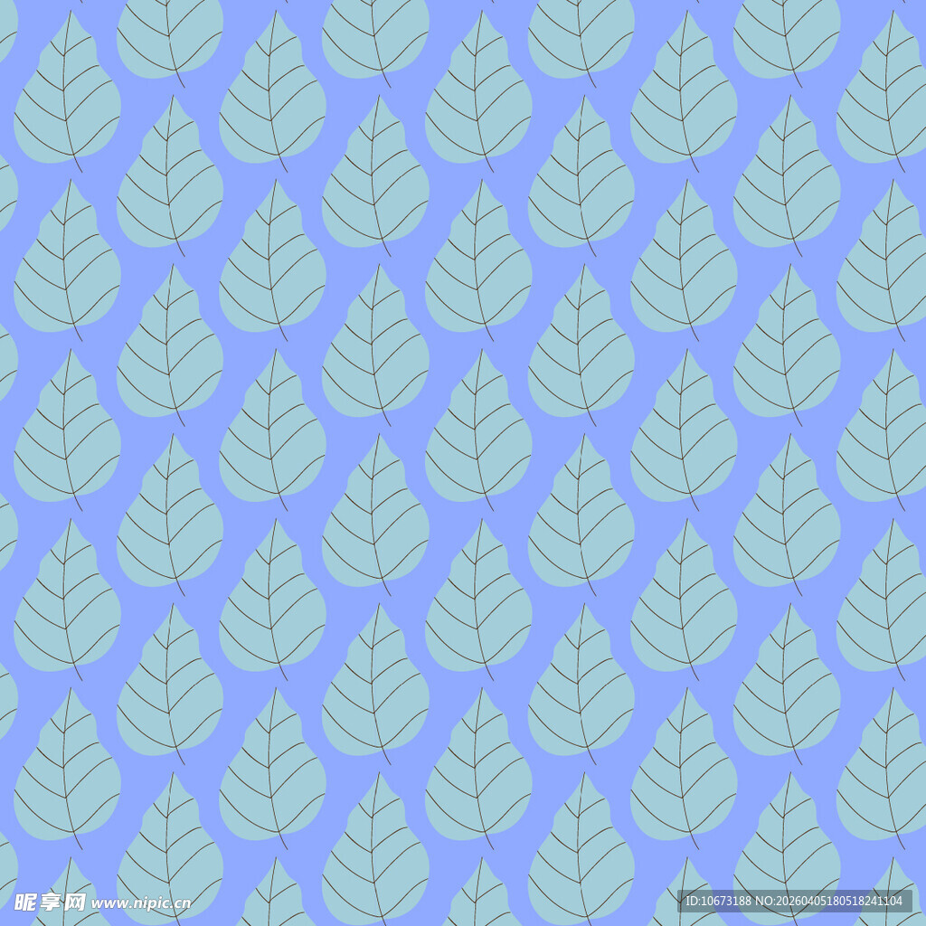 叶子矢量图案背景