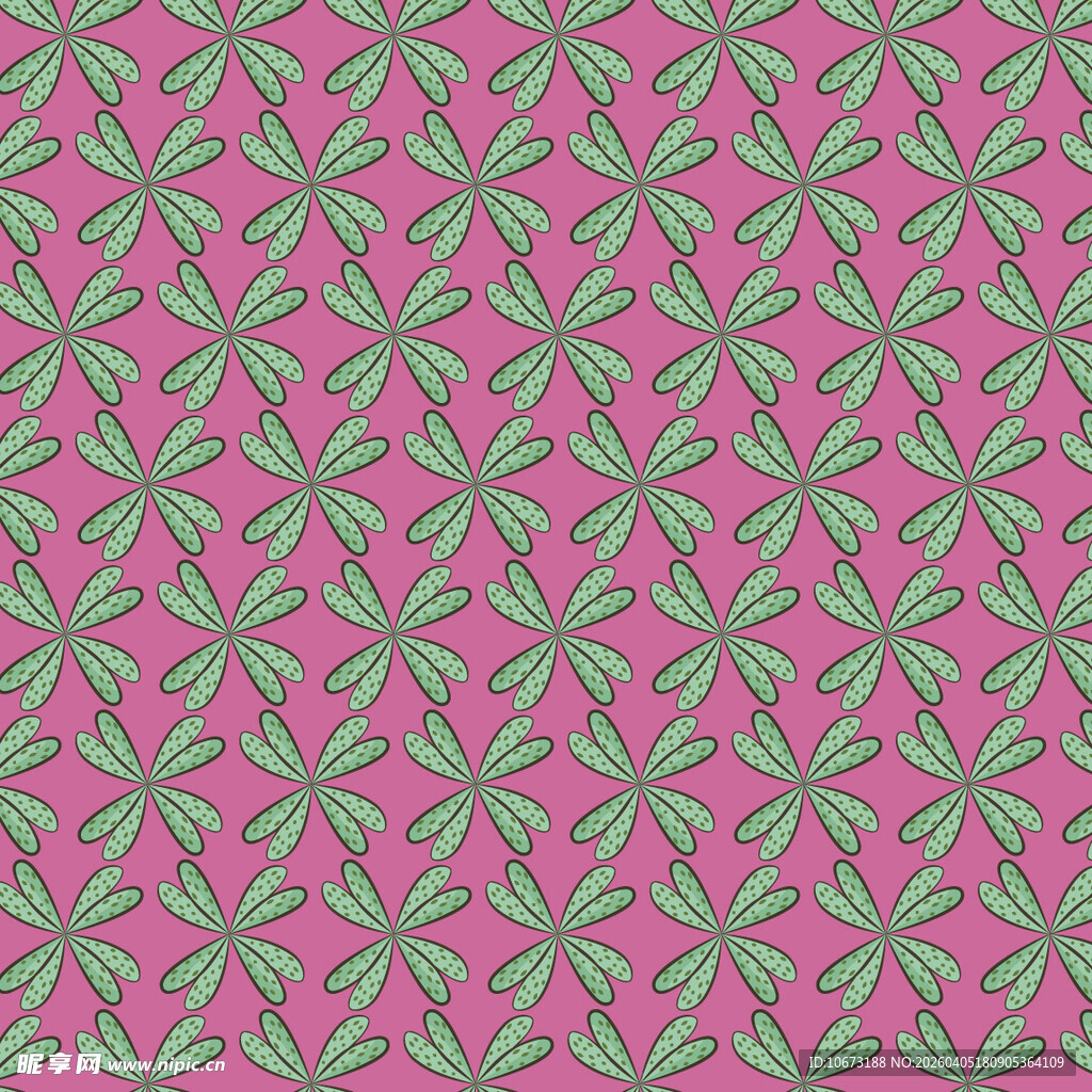 叶子矢量图案背景