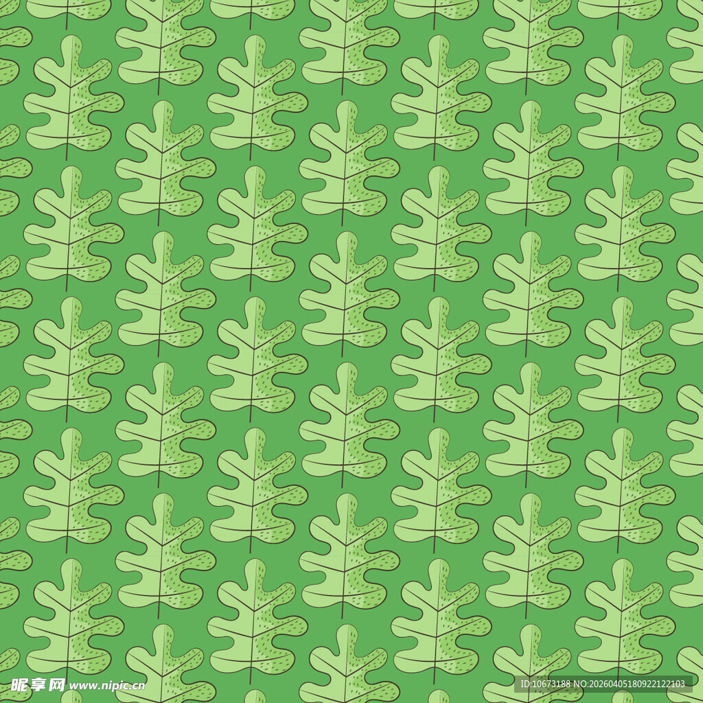 叶子矢量图案背景