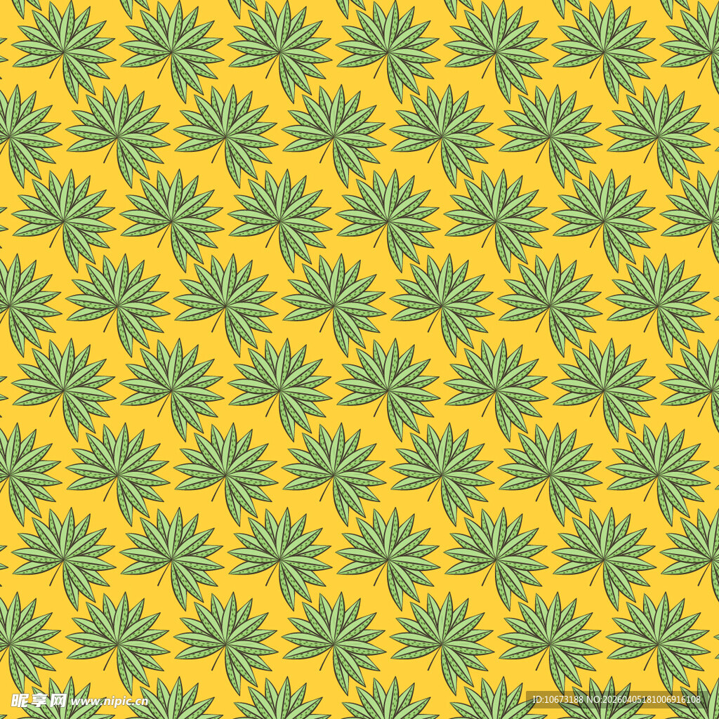 叶子矢量图案背景