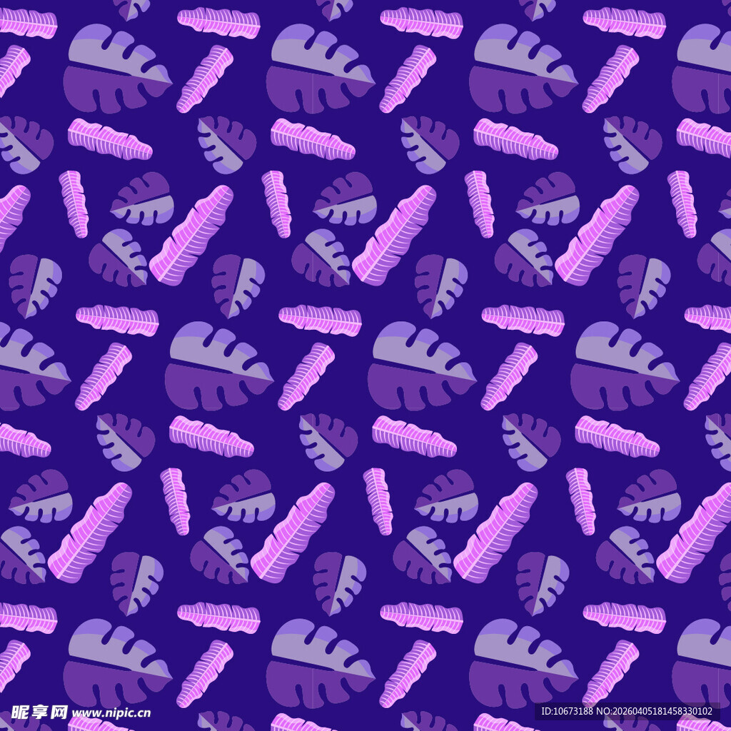 叶子矢量图案背景