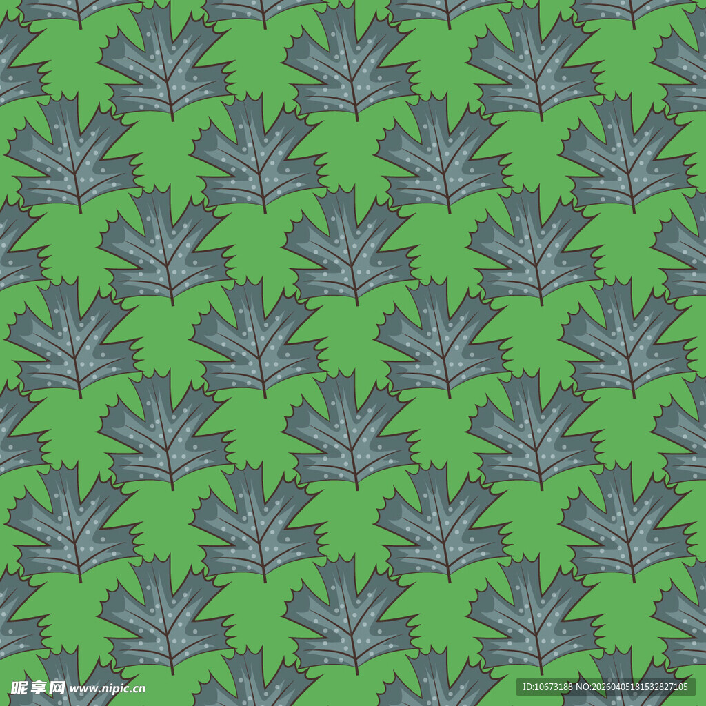 叶子矢量图案背景