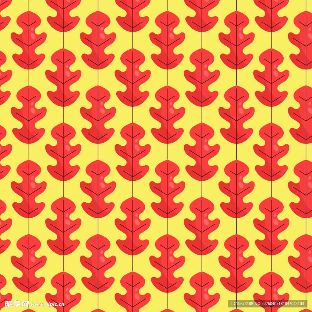 叶子矢量图案背景