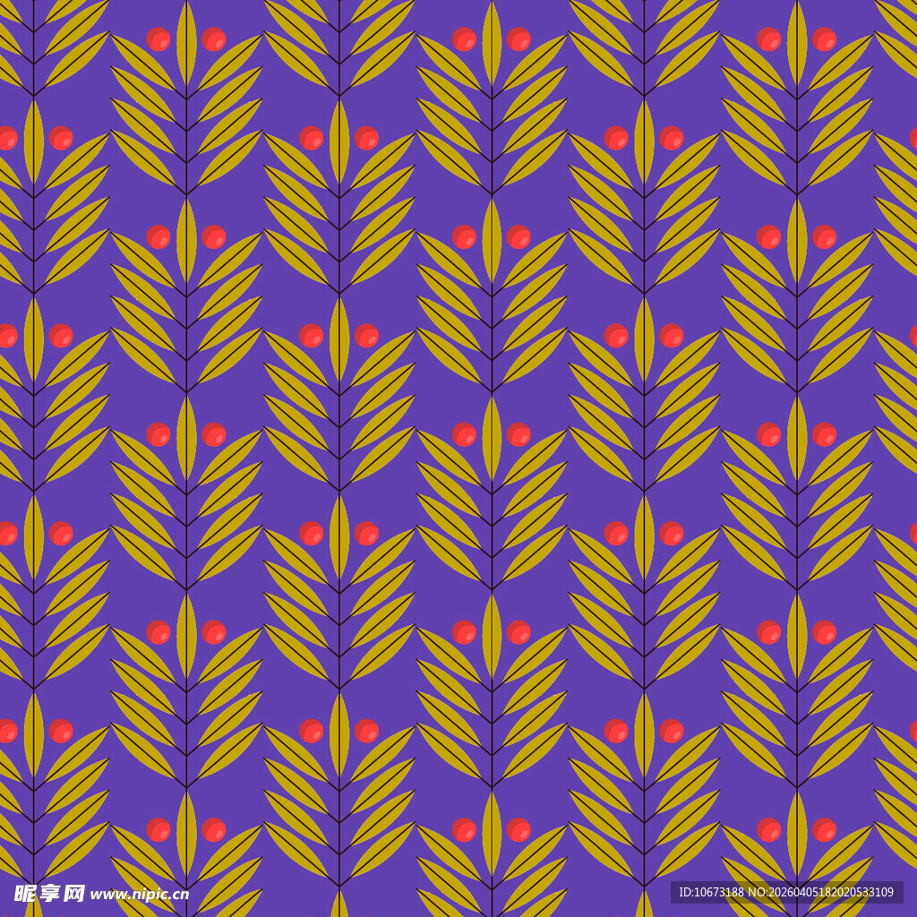 叶子矢量图案背景