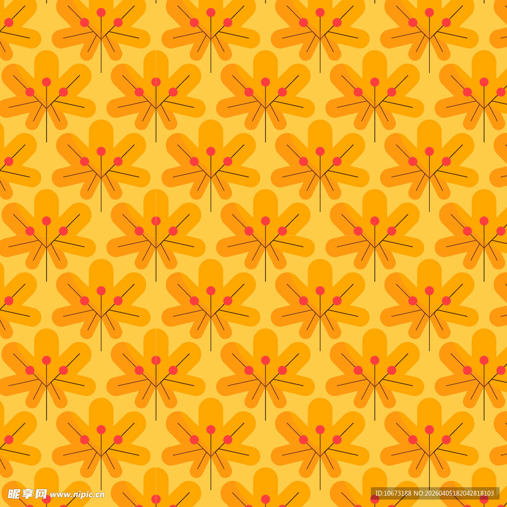 叶子矢量图案背景