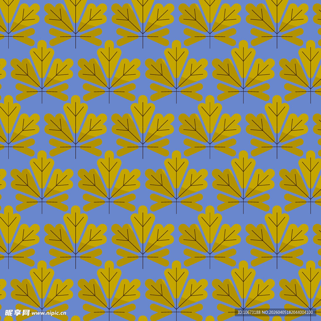 叶子矢量图案背景